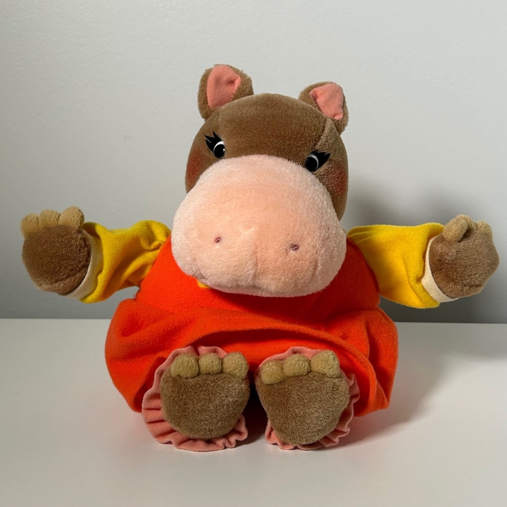 Vintage 90's Gund The Busy World of Richard Scarry Hilda Hippo Plush